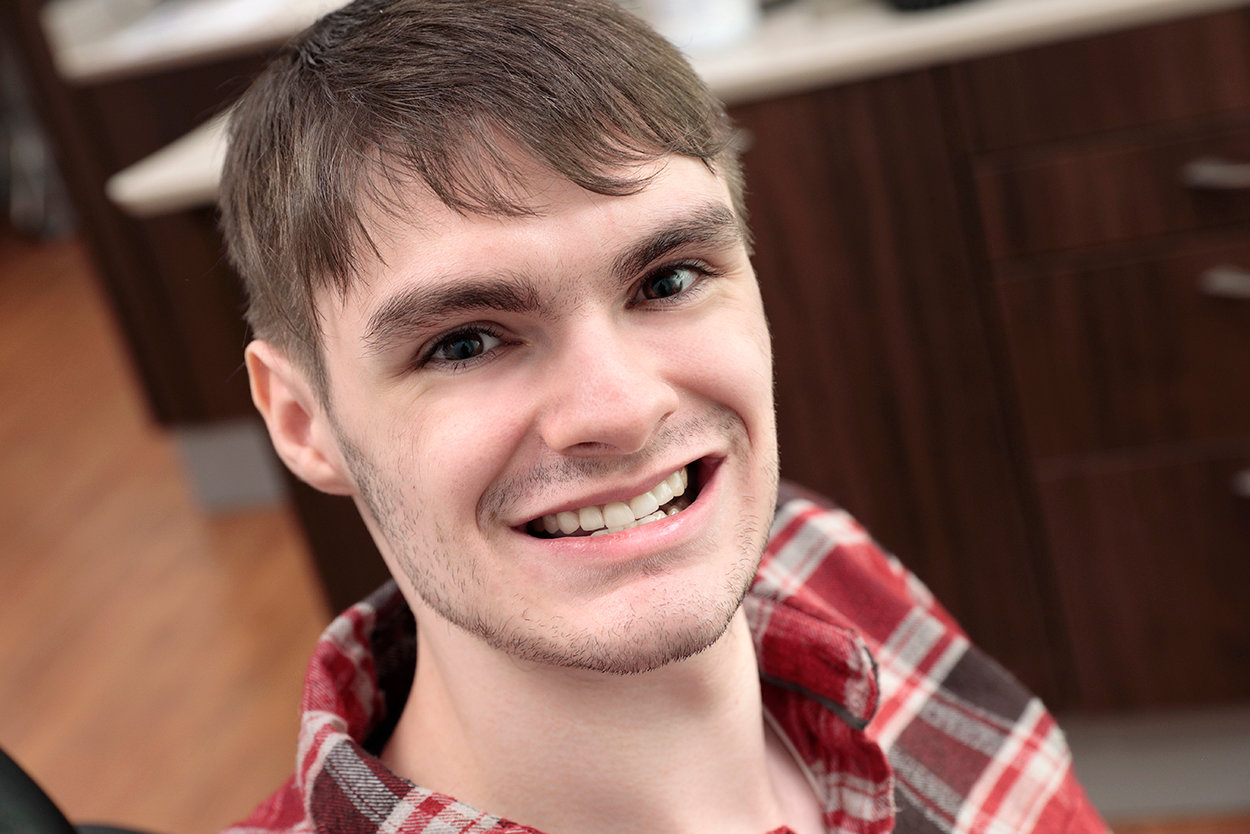 After receiving extensive dental treatment at The Wright Center for Community Health, Scranton native James Coursen, 21, says, "I can actually smile without being worried about it."
